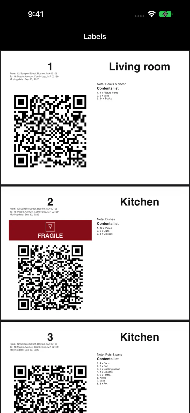 One label, one scan, it is all there