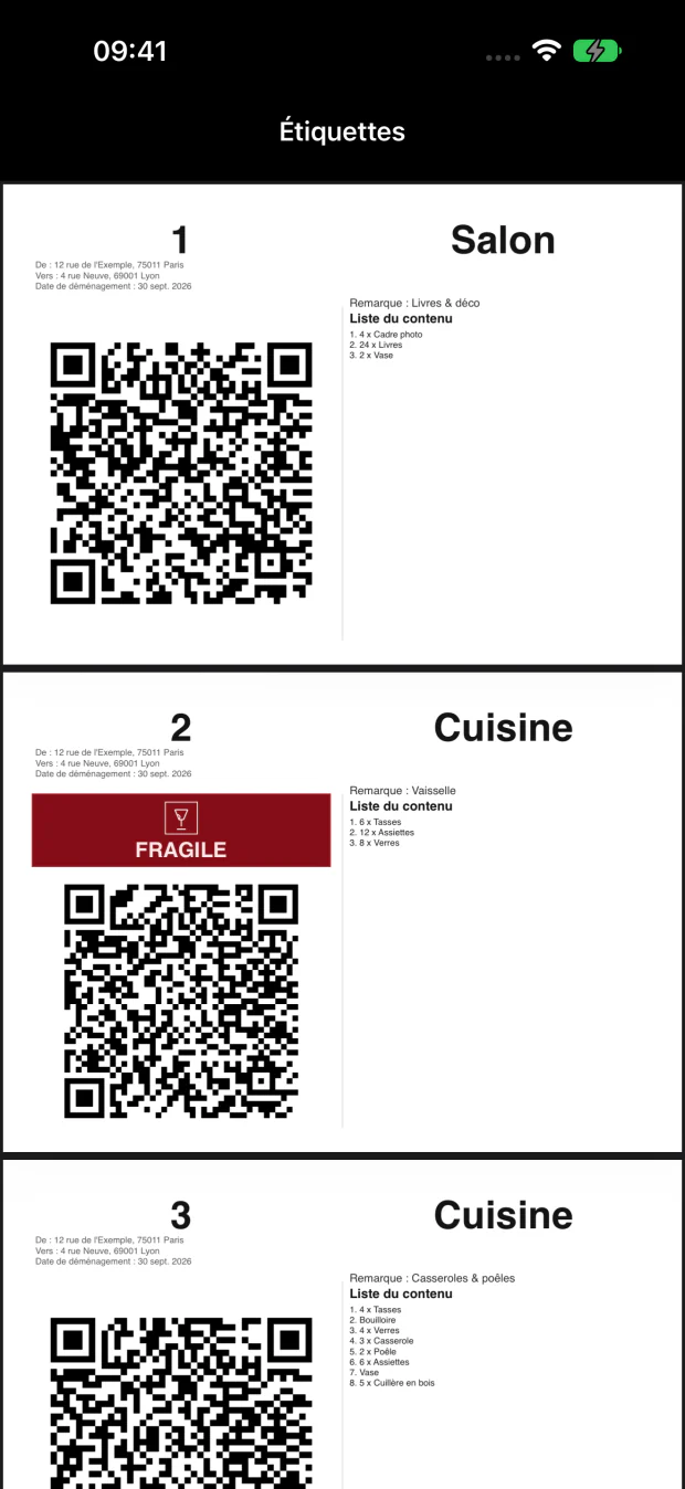Une étiquette, un scan, tout est là